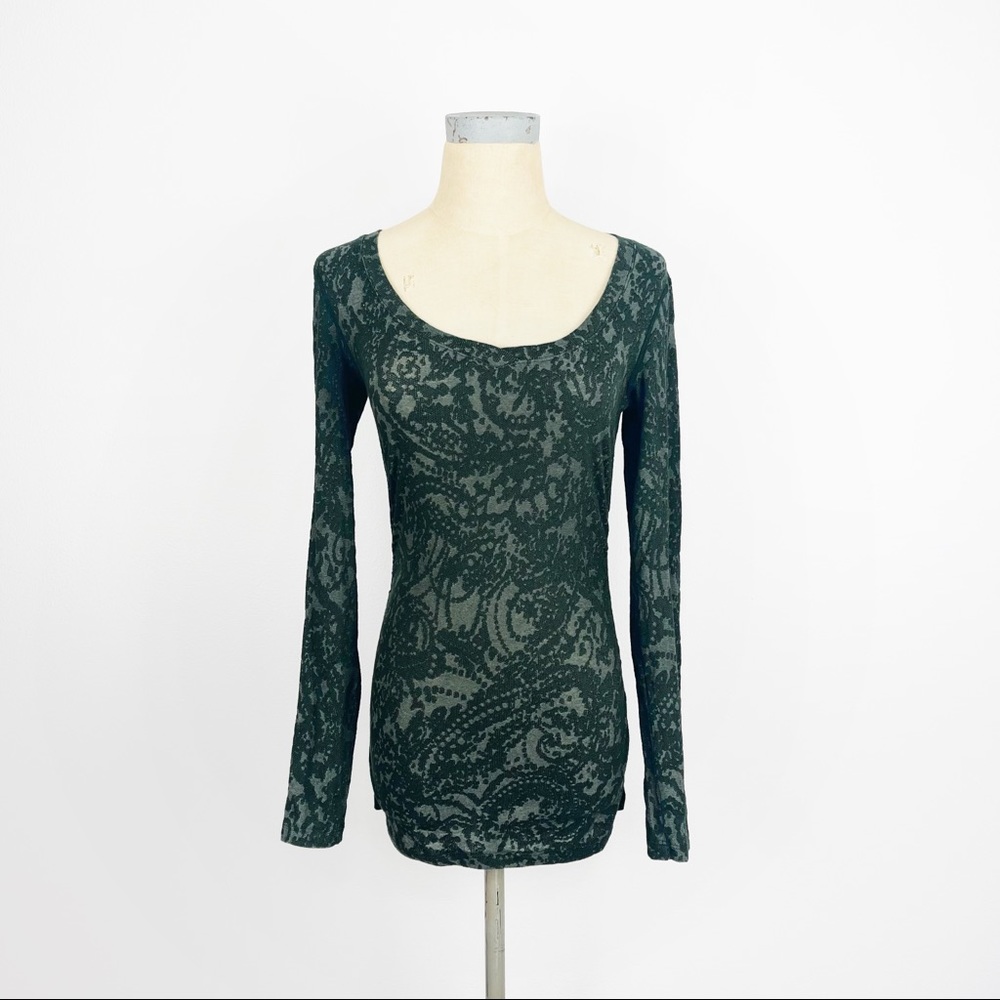 Three Dots Long Sleeve Top